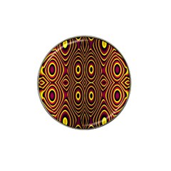 Vibrant Pattern Hat Clip Ball Marker (4 Pack) by Simbadda