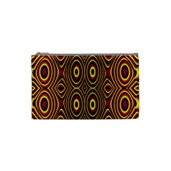 Vibrant Pattern Cosmetic Bag (small)  by Simbadda