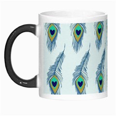 Background Of Beautiful Peacock Feathers Wallpaper For Scrapbooking Morph Mugs by Simbadda