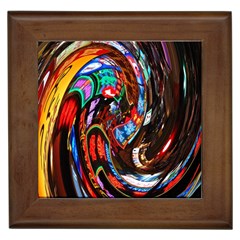 Abstract Chinese Inspired Background Framed Tiles by Simbadda