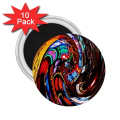 Abstract Chinese Inspired Background 2 25  Magnets (10 Pack)  by Simbadda