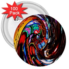 Abstract Chinese Inspired Background 3  Buttons (100 Pack)  by Simbadda