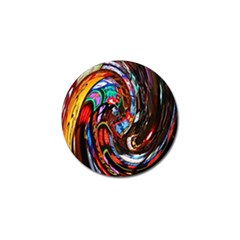 Abstract Chinese Inspired Background Golf Ball Marker by Simbadda