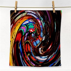 Abstract Chinese Inspired Background Face Towel by Simbadda