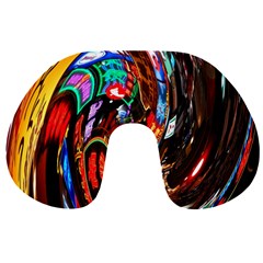 Abstract Chinese Inspired Background Travel Neck Pillows by Simbadda