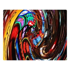 Abstract Chinese Inspired Background Double Sided Flano Blanket (large) 