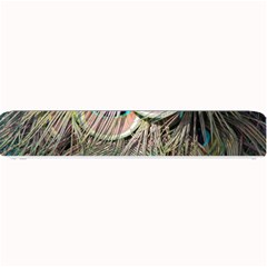 Colorful Peacock Feathers Background Small Bar Mats by Simbadda