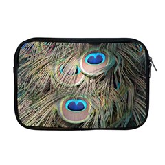 Colorful Peacock Feathers Background Apple Macbook Pro 17  Zipper Case