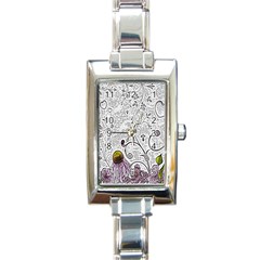 Abstract Pattern Rectangle Italian Charm Watch by Simbadda