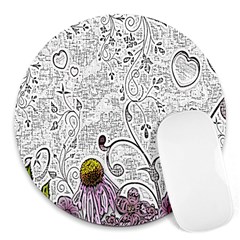 Abstract Pattern Round Mousepads by Simbadda