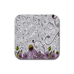 Abstract Pattern Rubber Coaster (square)  by Simbadda