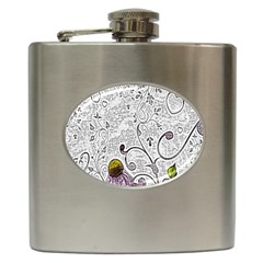 Abstract Pattern Hip Flask (6 Oz) by Simbadda