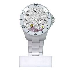 Abstract Pattern Plastic Nurses Watch by Simbadda