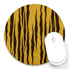 Seamless Fur Pattern Round Mousepads by Simbadda