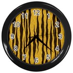 Seamless Fur Pattern Wall Clocks (Black) Front