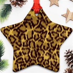 Seamless Animal Fur Pattern Ornament (star) by Simbadda