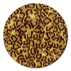 Seamless Animal Fur Pattern Magnet 5  (round) by Simbadda