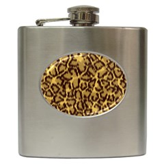 Seamless Animal Fur Pattern Hip Flask (6 Oz) by Simbadda