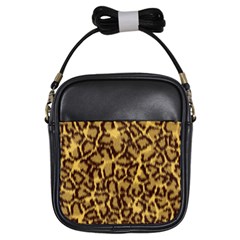 Seamless Animal Fur Pattern Girls Sling Bags by Simbadda