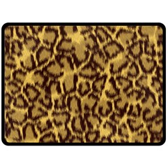 Seamless Animal Fur Pattern Double Sided Fleece Blanket (large)  by Simbadda