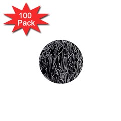 Gray Background Pattern 1  Mini Magnets (100 Pack)  by Simbadda