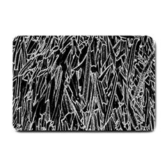 Gray Background Pattern Small Doormat  by Simbadda