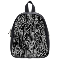 Gray Background Pattern School Bags (small)  by Simbadda