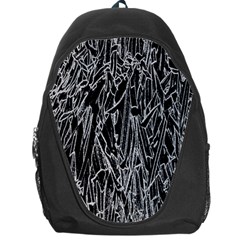 Gray Background Pattern Backpack Bag by Simbadda