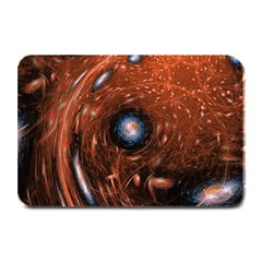 Fractal Peacock World Background Plate Mats by Simbadda