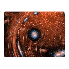 Fractal Peacock World Background Double Sided Flano Blanket (mini)  by Simbadda