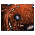 Fractal Peacock World Background Double Sided Flano Blanket (Medium)  60 x50  Blanket Front