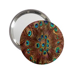 Peacock Pattern Background 2 25  Handbag Mirrors by Simbadda