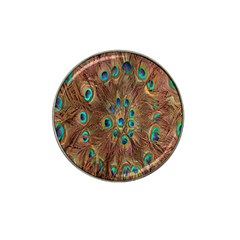 Peacock Pattern Background Hat Clip Ball Marker (10 Pack) by Simbadda