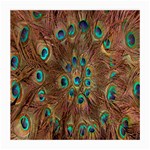 Peacock Pattern Background Medium Glasses Cloth (2-Side) Front