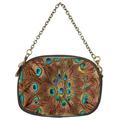 Peacock Pattern Background Chain Purses (two Sides)  by Simbadda