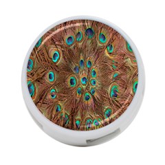 Peacock Pattern Background 4-port Usb Hub (two Sides)  by Simbadda