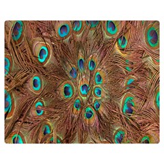 Peacock Pattern Background Double Sided Flano Blanket (medium)  by Simbadda