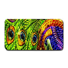 Glass Tile Peacock Feathers Medium Bar Mats by Simbadda