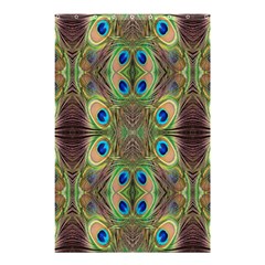 Beautiful Peacock Feathers Seamless Abstract Wallpaper Background Shower Curtain 48  X 72  (small)  by Simbadda