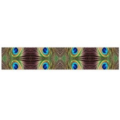 Beautiful Peacock Feathers Seamless Abstract Wallpaper Background Flano Scarf (large) by Simbadda