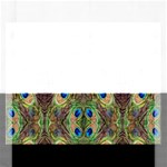 Beautiful Peacock Feathers Seamless Abstract Wallpaper Background Rectangular Jigsaw Puzzl Front