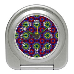 Abstract Pattern Wallpaper Travel Alarm Clocks by Simbadda