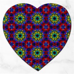 Abstract Pattern Wallpaper Jigsaw Puzzle (heart) by Simbadda