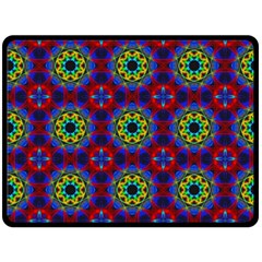 Abstract Pattern Wallpaper Double Sided Fleece Blanket (large)  by Simbadda