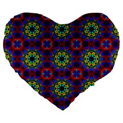 Abstract Pattern Wallpaper Large 19  Premium Flano Heart Shape Cushions by Simbadda