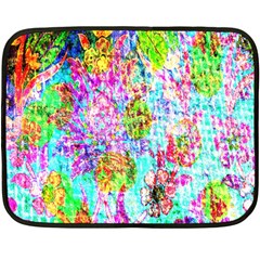 Bright Rainbow Background Double Sided Fleece Blanket (mini)  by Simbadda