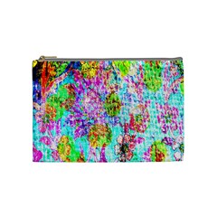 Bright Rainbow Background Cosmetic Bag (medium)  by Simbadda