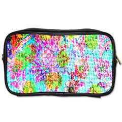 Bright Rainbow Background Toiletries Bags by Simbadda