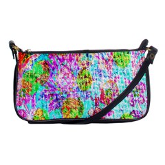 Bright Rainbow Background Shoulder Clutch Bags by Simbadda