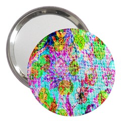 Bright Rainbow Background 3  Handbag Mirrors by Simbadda